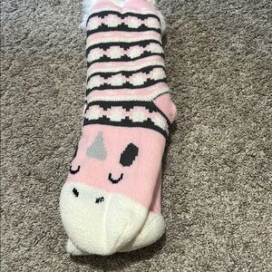 Cute Pink Unicorn Socks